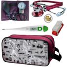 Kit Aparelho Pressão Estetoscópio Transparente Estampado Premium