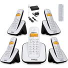 Kit Aparelho Telefone Bina 4 Ramal Entrada Chip Celular 3G