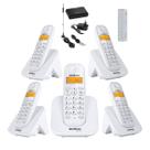 Kit Aparelho Telefone Bina Entrada Chip Celular 3G 4 Ramal
