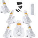 Kit Aparelho Telefone Bina Entrada Chip Celular 3G 5 Ramal