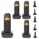 Kit Aparelho Telefone Fixo Sem Fio Digital 3 Ramal Intelbras Comunicação Interna
