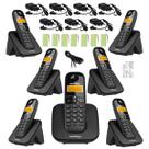 Kit Aparelho Telefone Sem Fio 6 Ramal Bina Alcance 50 a 300M Kit Aparelho Telefone Sem Fio 6 Ramal Bina Alcance 50 a 300M