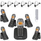 Kit Aparelho Telefone TS 5120 Bina 5 Ramal e THS55 Intelbras