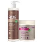 Kit Apice Ativador Cachos + Gelatina Umidificadora E Ativadora Crespo Power Vegano Tratamento Capilar
