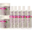 Kit Apice Cachos 2 Shampoo + 2 Condicionador + Gelatina + 2 Ativador Cachos Profissional Completo