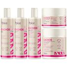 Kit Apice Cachos 5 Itens Tratamento Capilar Completo Cabelo Vegano Higienização Nova Fragrância