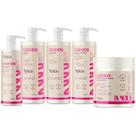 Kit Apice Cachos Nutritivo Novo Shampoo 1L Condicionador 1L Ativador Modelador 1L Máscara 500g Gelatina 500ml