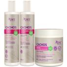 Kit Apice Cachos Nutritivo Shampoo 300ml Condicionador 300ml Máscara 500g