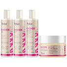 Kit Ápice Cachos Shampoo + Condicionador + Manteiga + Gelatina Tratamento Completo Vegano Cacheado