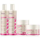 Kit Apice Cachos Shampoo + Condicionador + Mascara + Ativador Nova Fragrância Completo