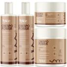 Kit Apice Crespo Power Shampoo 300ml Condicionador 300ml Máscara 300g Creme de Pentear 500g Kit Apice Crespo Power Shampoo 300ml Condicionador 300ml Máscara 300g Creme de Pentear 500g