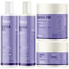 Kit Apice Mirrafix Shampoo + Condicionador + Mascara + Ativador Antifrizz Acidificante Curvaturas