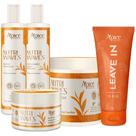 Kit Apice Nutri Waves Tratamento Completo 5 Produtos Acidificante Capilar Vegano + Leave In