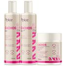 Kit Apice Shampoo + Condicionador + Ativador De Cachos Tratamento Capilar Cacheado Nova Fragrância