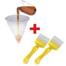 Kit Apicultura Coador p/ Mel + 2 Garfos desoperc 21 Pin inox