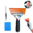 Kit Aplicação De Insulfilme Limpa Vidros 3 peças Rodo Silicone + Estilete + Espátula