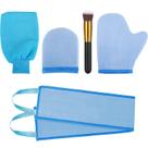 Kit aplicador de luva autobronzeadora Boao, 5 peças com pincel Kit aplicador de luva autobronzeadora Boao, 5 peças com pincel