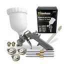 Kit Aplicador de Pintura HVLP de Gravidade Profissional C/ 3 Bicos Titanium
