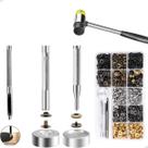 Kit Aplicador Manual Com 120 Botões De Pressão E Martelo