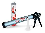 Kit Aplicador Silicone PU profissional tubular tubo alumínio 600ml manual top + 1 Cola Parabrisa adesivo para vidros automotivos Pu55 658 TAL GLASS