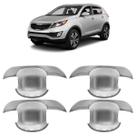 Kit Aplique Concha Maçaneta KSportage 2011 2012 2013 2014 Cromado