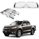 Kit Aplique Cromado Maçaneta Retrovisor Chevrolet S10 2013