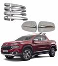 Kit Aplique Cromado Maçaneta Retrovisor Fiat Toro 2016 à 2021