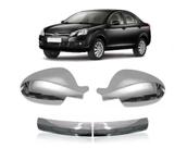 Kit Aplique Cromado Retrovisor J3 / J3 Turin Kit Aplique Cromado Retrovisor J3 / J3 Turin