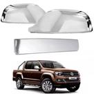 Kit Aplique Cromado Retrovisor + Maçaneta Traseira Amarok
