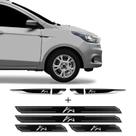 Kit Aplique Lateral Ka Novo Hatch Sedan + Soleira Protetora