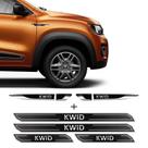 Kit Aplique Lateral Kwid 18/19 + Soleira Da Porta Protetora