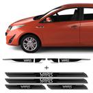 Kit Aplique Lateral Yaris 18/19 + Soleira Da Porta Protetora
