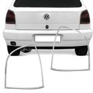 Kit Aplique Moldura Cromado Lanterna Traseira Gol G2 1995 a 1999 Dupla Face - Serauto