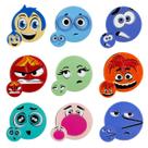 Kit Apliques Emoções Divertidamente 9pçs Redondo Artesanato