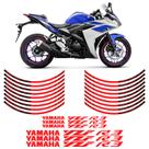 Kit Apliques Frisos Refletivos Roda Yamaha YZF R3 Vermelho