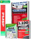Kit Apostila PMSP Teoria 2026 e 1100 Questões Comentadas e Guia de Redação Completo Atualizado