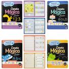 Kit aprenda em casa eu escrevo! com caneta magica: alfabeto + coordenacao motora + numeros + primeiras palavras