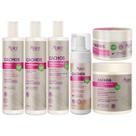 Kit Apse Cachos Completo 6 Produtos Com Mousse E Ativador Tratamento Capilar Cacheado Vegano