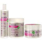 Kit Apse Cachos Completo Tratamento Capilar Ativador Mascara Hidratante E Gelatina Modeladora