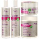 Kit Apse Cachos Shampoo + Condicionador + Mascara + Ativador Cachos Profissional Completo