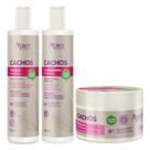 Kit Apse Cachos Shampoo + Condicionador + Mascara Hidratante Capilar 300ml