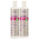 Kit Apse Cachos Shampoo e Condicionador Nutritivo Limpeza Suave Hidratação Capilar 300ml