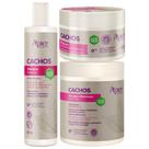 Kit Apse Cachos Shampoo + Mascara + Ativador Cachos Profissional Completo