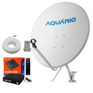 Kit Aquario Midiabox SE-2 Receptor Digital Antena 60cm Banda KU Offset DTH-60 LNBF Cabo 15m