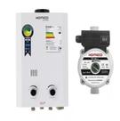 Kit Aquecedor A Gás Glp Slim Ko 07m Bp Branco + Bomba TP40