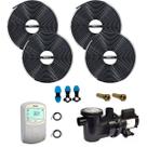 Kit Aquecedor Solar Nautilus Piscina 4 Placas 16m3 Comando