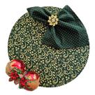 Kit Arabesco Natal 6 Lugar Capa Sousplat Base Guardanapo PG