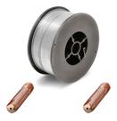 Kit Arame Solda Mig Revestido Uso Sem Gás 0,8mm E71t-sg Rolo 1kg - Galzer + 2 Bicos 0,8mm Kit Arame Solda Mig Revestido Uso Sem Gás 0,8mm E71t-sg Rolo 1kg - Galzer + 2 Bicos 0,8mm