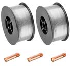 Kit Arame Solda Mig Revestido Uso Sem Gás 0,8mm E71T-SG Rolo 1kg - Galzer + 3 Bicos 0,8mm Kit Arame Solda Mig Revestido Uso Sem Gás 0,8mm E71T-SG Rolo 1kg - Galzer + 3 Bicos 0,8mm
