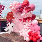 Kit Arco de Balões Macaron Rosa Wecepar para Festa